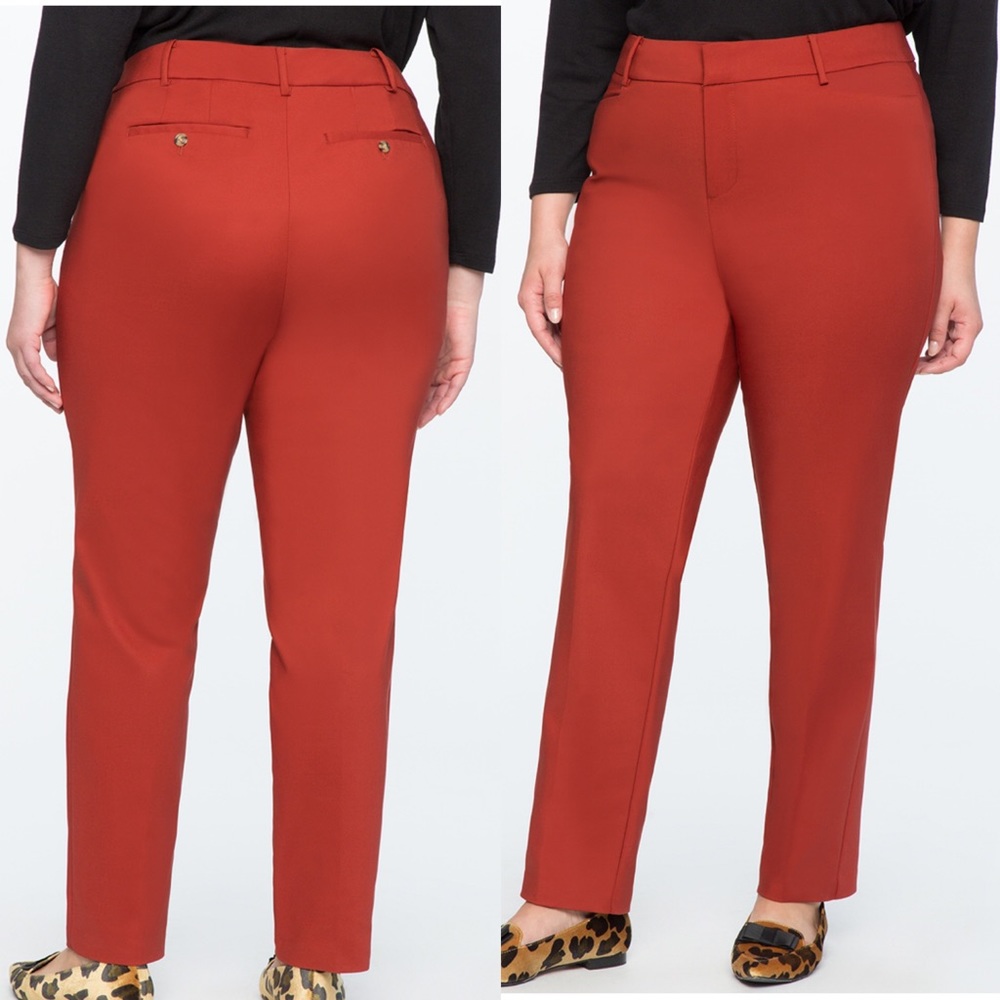 Like new! Rust Katy Fit Double Weave Pants